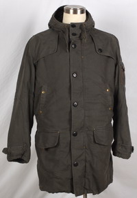 男装长款棉外套