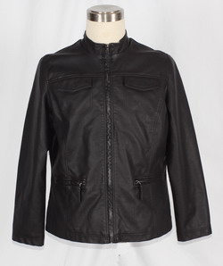 男式简约款皮衣